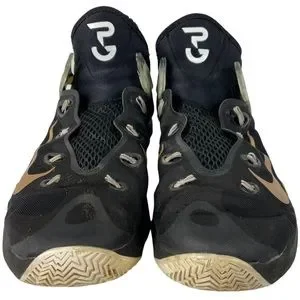 Nike Paul George Zoom Hyperrev 2015 Basketball Shoes Size 13 Black Gold White PG NIKE ZOOM HYPERREV 2015 BLACK METALIC GOLD Paul George  main image 3